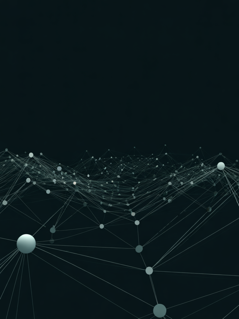 Abstract visualization of AI governance as a behavioral decision architecture operating under operational pressure.
